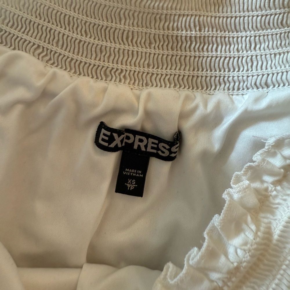 Express White Off-Shoulder Dress - Picture 6 of 11